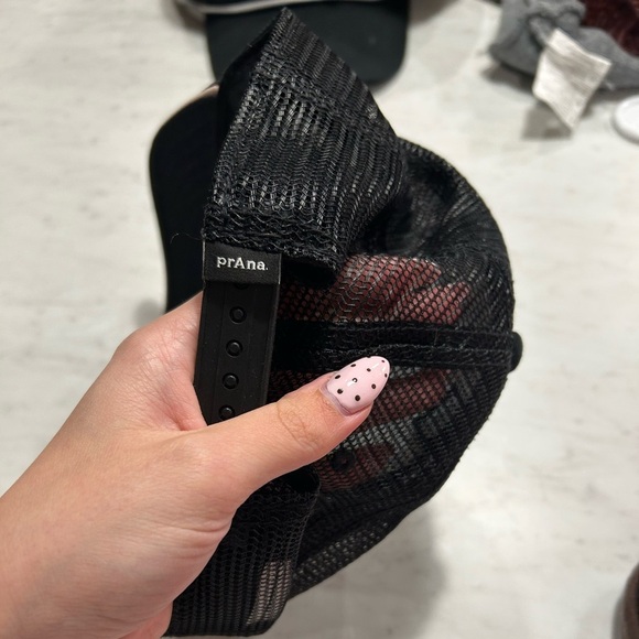 Prana women’s Lower Pines Trucker Hat black alotta dots OS - Picture 2 of 3